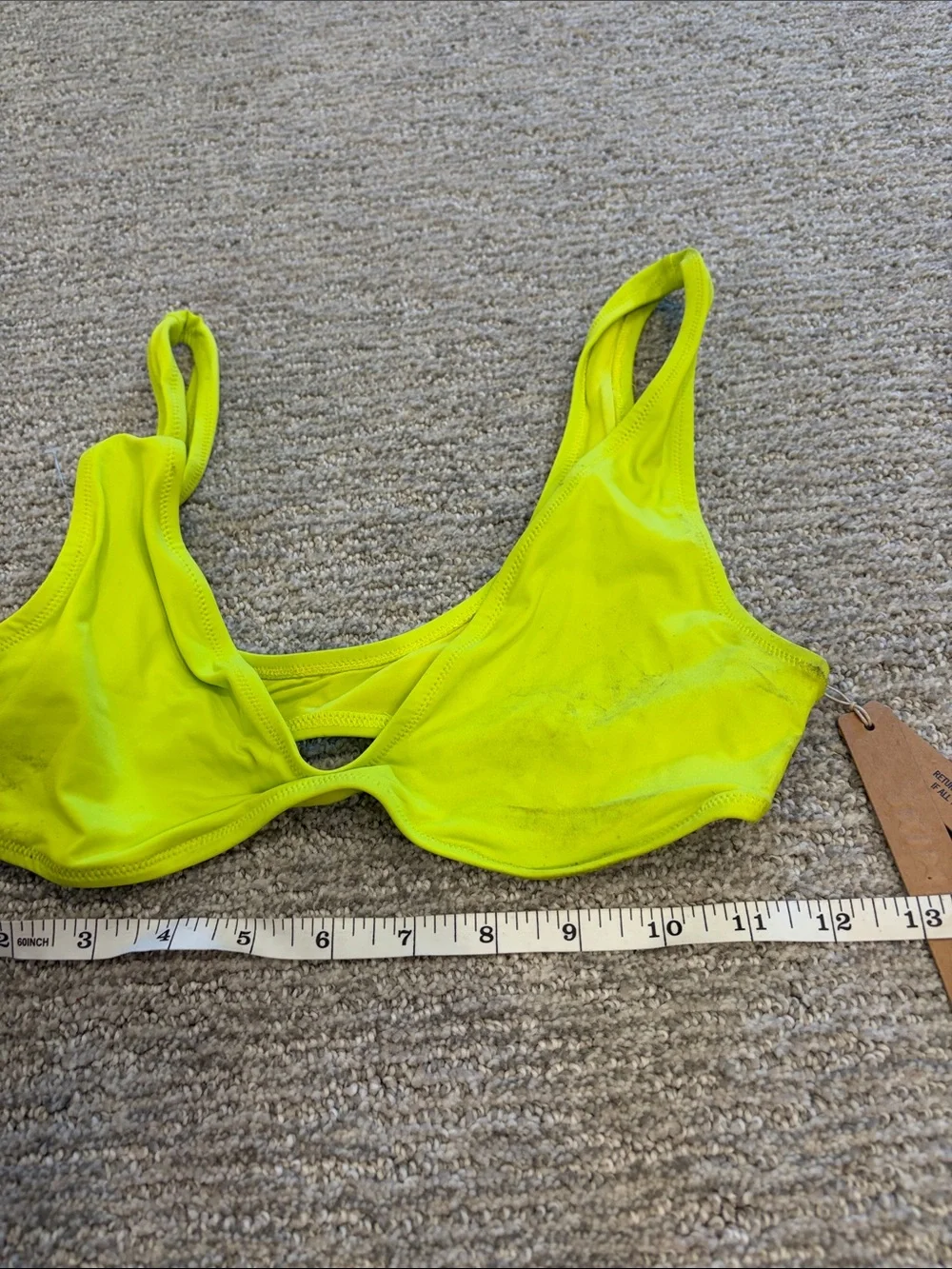 SKIMS Women's Signature Swim Plunge Bikini Top Size S In Sphere